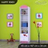 Regál Happy RW01 - začarovaný domeček (Barva bílá)