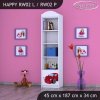 Regál Happy RW02 - pohádkové auto (Barva bílá, Otevírání dvířek pravé)