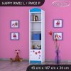 Regál Happy RW02 - delfín (Barva bílá, Otevírání dvířek pravé)