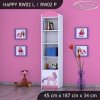 Regál Happy RW02 - jednorožec (Barva bílá, Otevírání dvířek pravé)