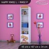 Regál Happy RW02 - pejsek (Barva bílá, Otevírání dvířek pravé)