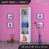 Regál Happy RW02 - lokomotiva (Barva bílá, Otevírání dvířek pravé)