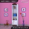 Regál Happy RW02 - pirát (Barva bílá, Otevírání dvířek pravé)