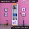 Regál Happy RW02 - růžový pony (Barva bílá, Otevírání dvířek pravé)