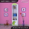 Regál Happy RW02 - drak (Barva bílá, Otevírání dvířek pravé)