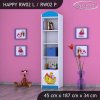 Regál Happy RW02 - loď (Barva bílá, Otevírání dvířek pravé)