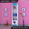Regál Happy RW02 - super man (Barva bílá, Otevírání dvířek pravé)