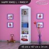 Regál Happy RW02 - závod (Barva bílá, Otevírání dvířek pravé)