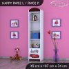 Regál Happy RW02 - závod (Barva bílá, Otevírání dvířek pravé)