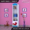 Regál Happy RW02 - veselá housenka (Barva bílá, Otevírání dvířek pravé)
