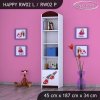 Regál Happy RW02 - závod F1 (Barva bílá, Otevírání dvířek pravé)