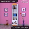 Regál Happy RW02 - formule (Barva bílá, Otevírání dvířek pravé)