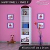 Regál Happy RW02 - formule (Barva bílá, Otevírání dvířek pravé)