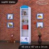 Regál Happy RW04 - delfín (Barva bílá)