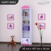 Regál Happy RW04 - delfín (Barva bílá)