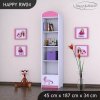 Regál Happy RW04 - jednorožec (Barva bílá)