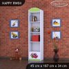 Regál Happy RW04 - barevný želvík (Barva bílá)