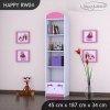 Regál Happy RW04 - medvídek s mašlí (Barva bílá)