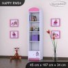 Regál Happy RW04 - monster toralei (Barva bílá)