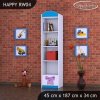 Regál Happy RW04 - pejsek s mašlí (Barva bílá)