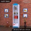 Regál Happy RW04 - včelka se srdcem (Barva bílá)