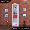 Regál Happy RW04 - zpívající auto (Barva bílá)