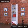 Regál Happy RW04 - veselá housenka (Barva bílá)