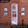 Regál Happy RW04 - veselý medvídek (Barva bílá)