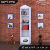 Regál Happy RW04 - zelené auto (Barva bílá)