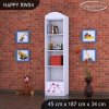 Regál Happy RW04 - žirafa (Barva bílá)