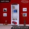 Regál Happy RW06 - pohádkové auto (Barva bílá)