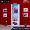 Regál Happy RW06 - pohádkové auto (Barva bílá)