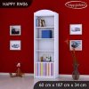 Regál Happy RW06 - barevné pásky (Barva bílá)