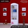 Regál Happy RW06 - princezna se zámkem (Barva bílá)