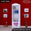 Regál Happy RW06 - pejsek a srdce (Barva bílá)