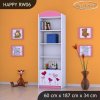 Regál Happy RW06 - srdíčka (Barva bílá)