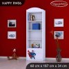 Regál Happy RW06 - super man (Barva bílá)