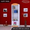 Regál Happy RW06 - začarovaný domeček (Barva bílá)