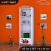 Regál Happy RW08 - auto s vlajkou (Barva bílá)