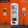 Regál Happy RW08 - pohádkové auto (Barva bílá)