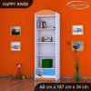 Regál Happy RW08 - bořek stavitel (Barva bílá)