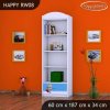 Regál Happy RW08 - čarodějka (Barva bílá)