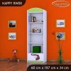 Regál Happy RW08 vláček (Barva bílá)