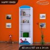 Regál Happy RW08 - superman (Barva bílá)
