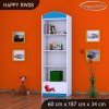 Regál Happy RW08 - veselá housenka (Barva bílá)