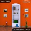 Regál Happy RW08 - veselý medvídek (Barva bílá)