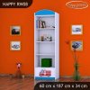 Regál Happy RW08 -hasičské auto (Barva bílá)
