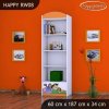 Regál Happy RW08 -ZOO (Barva bílá)