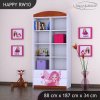 Regál Happy RW10 -čarodějka (Barva bílá)