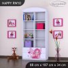 Regál Happy RW10 -čarodějka (Barva bílá)